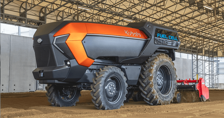 Kubota Unveils World’s First Self-Driving Hydrogen Fuel Cell Tractor