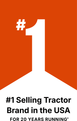 Kubota #1 Selling Tractor Brand in the USA for 20 Years Running badge
