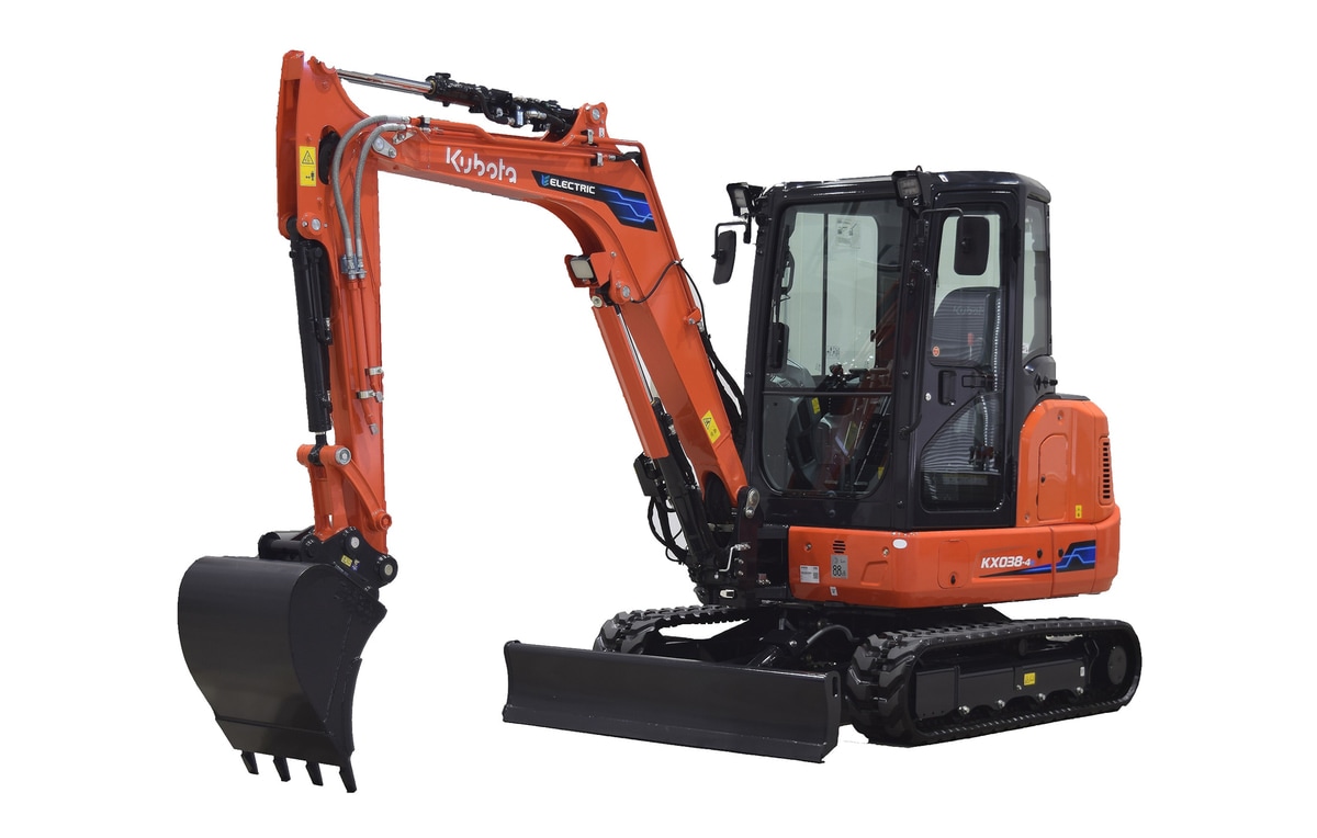 First Look at Kubota's Upcoming Electric Mini Excavator